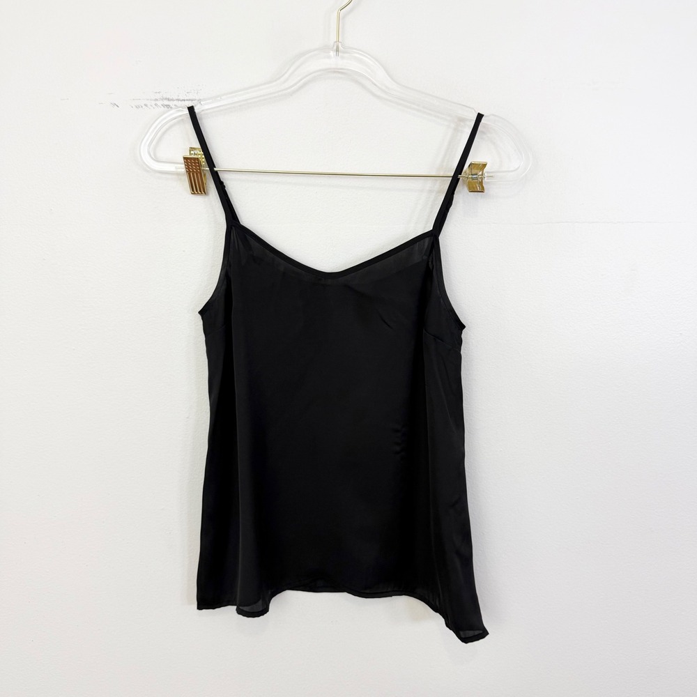 Maje Black Satin Camisole Tank Top Size 1 US Small